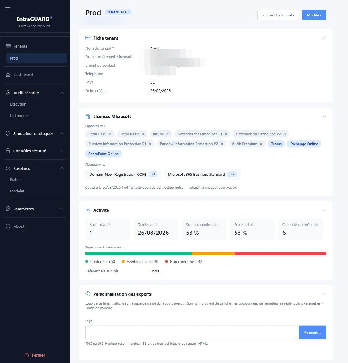 Multi-tenant Microsoft 365 audit management — EntraGUARD